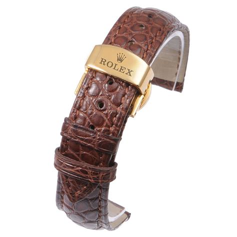 rolex brown crocodile strap with tang buckle|Rolex Offers Many Options of Crocodile Leather Watch Bands .